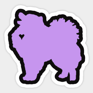 My American Eskimo Dog Heart Belongs To You Sticker